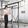 Floor-Standing Balcony Folding Clothes Drying Rack for Home Indoor and Outdoor Use, Retractable Clothes Hanger, Quilt Drying Rack, Clothes Drying Rod