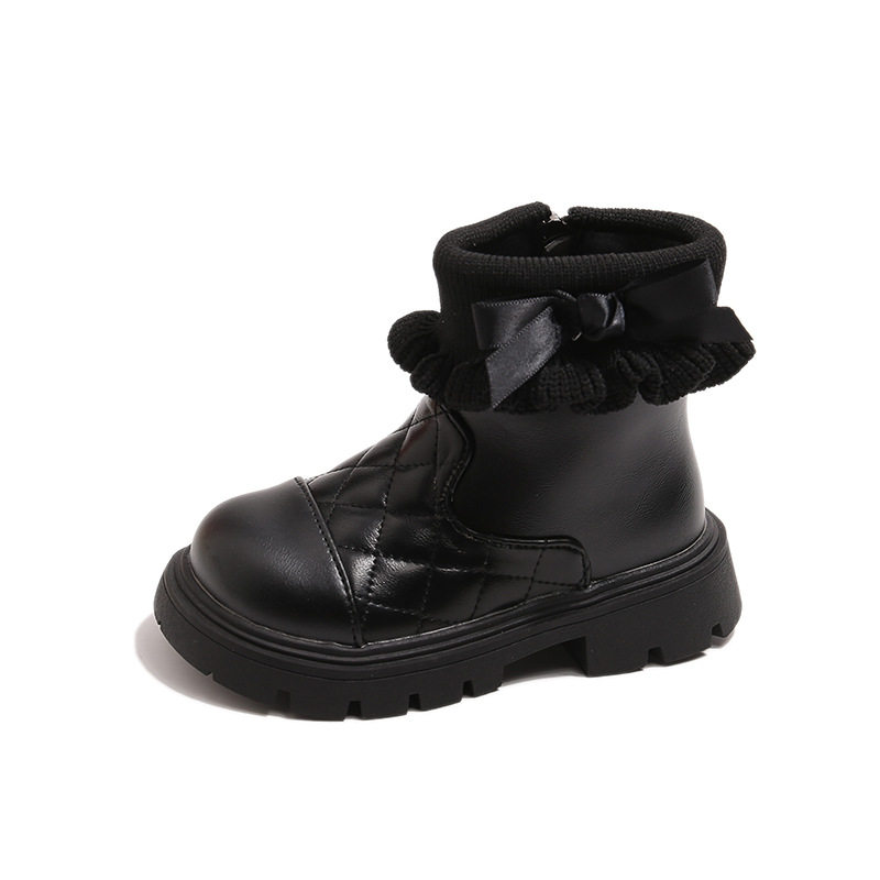 Girls' Boots Winter 2025 New Thickeneded and Warm Kidsren's Snow Boots for Middle-Aged and Older Girls Princess Boots Mid-Calf Boots