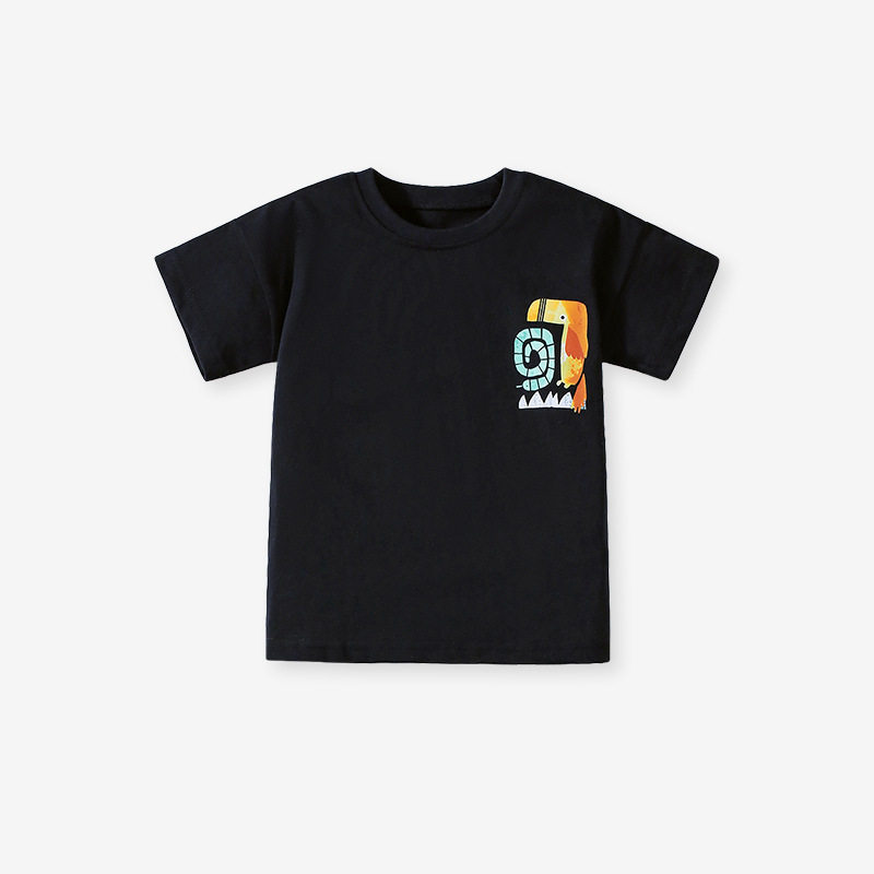 Source Factory Supply, New Short-sleeve Dinosaur Printed Kids' Set, Summer Toddler 2-piece Outfit