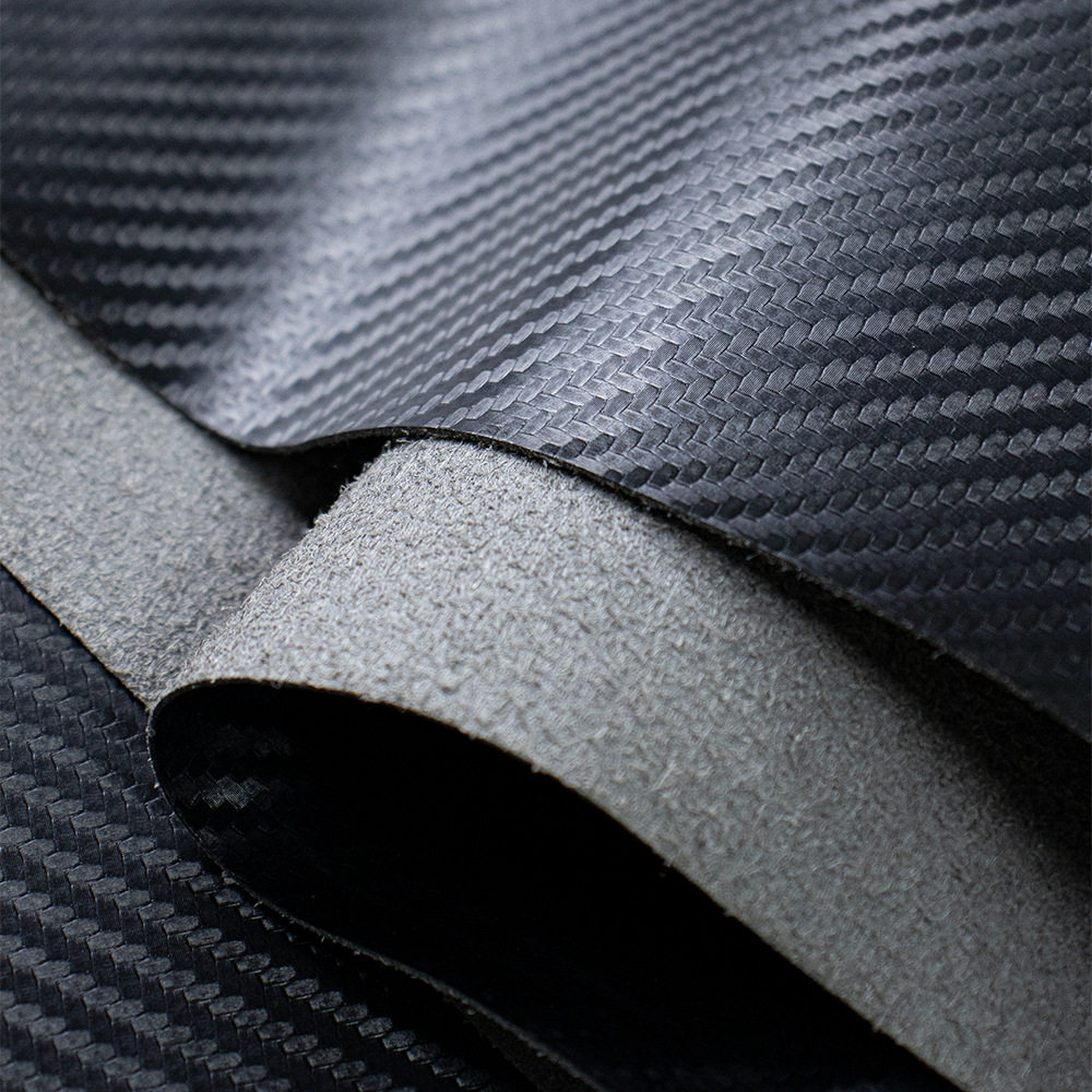 Car Seat Special Carbon Fiber Microfiber Leather 0.7mm Artificial Leather Luggage Seat Packaging Interior Decorative Leather