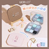 WODWOD dazzling macchiato eyeshadow plate Matte Pearlescent fine flash delicate non-flying pink nine-color eyeshadow wholesale