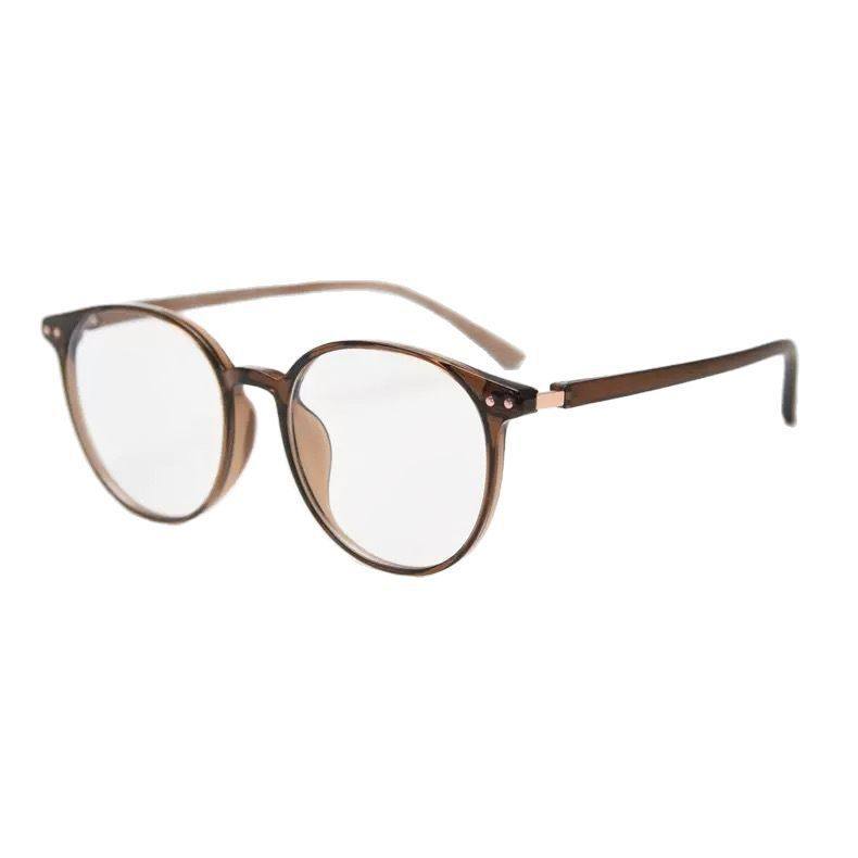 New Tr90 Plain Black Frame Glasses for Women with Myopia, Suitable for Square and Round Faces, Eyeglass Frames