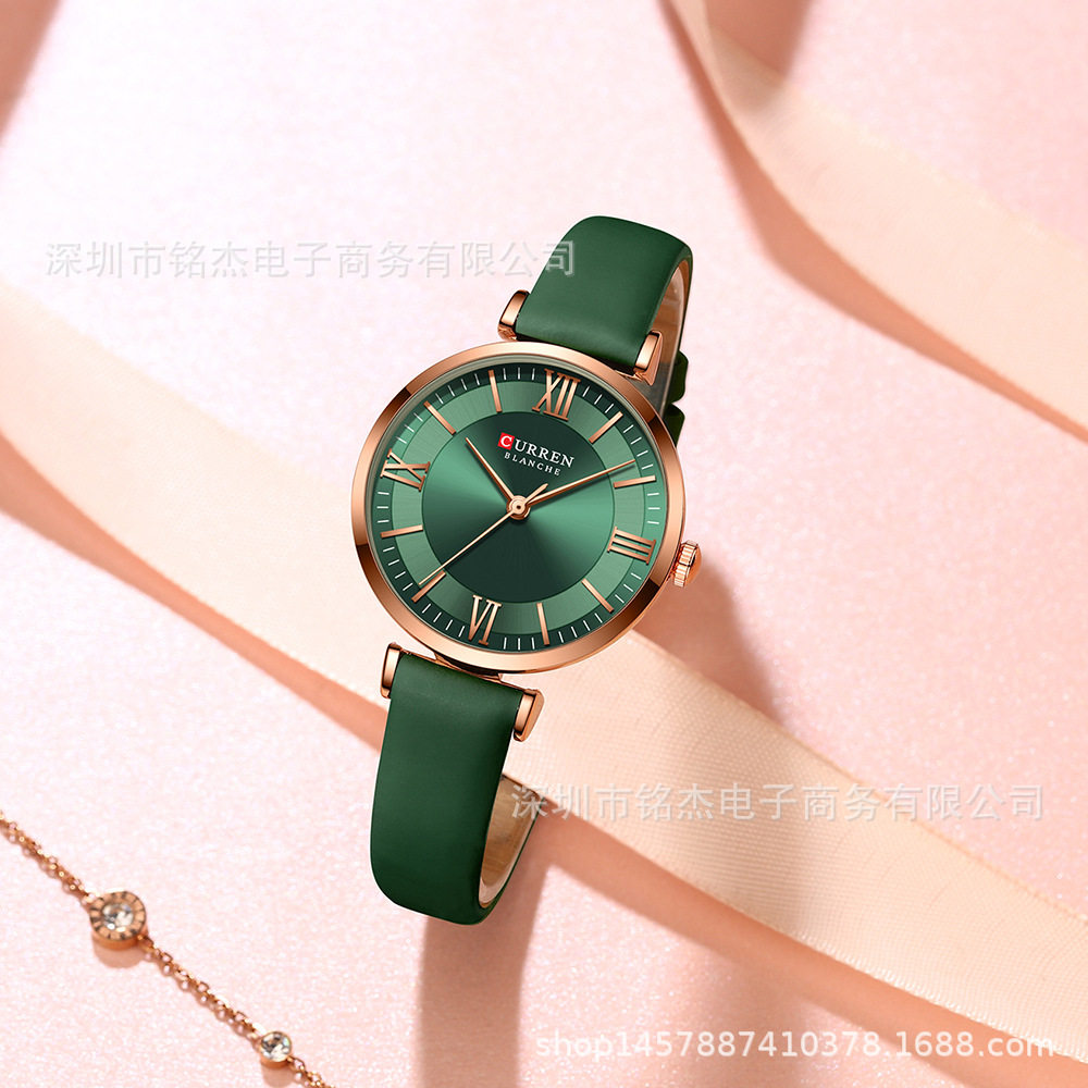 CURREN Karin 9079 Women's Small Dial Belt Watch Fashion Casual Women's Waterproof Quartz Watch Women's Watch