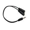One-two audio cable headset adapter phone computer speaker 3.5 Revolution dual 3.5 female audio cable