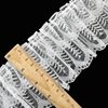 White I-shaped lace double-layer wooden ear trim clothing skirt lace European and American clothing accessories manufacturer