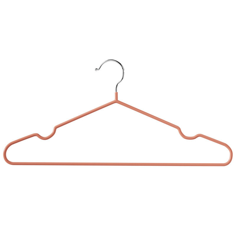 10 Pack Plastic Dipped Non-slip Clothes Hanger Bold Non-slip Seamless Non-slip Household Dormitory Wet and Dry Balcony Clothes Hanging Support