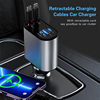 Factory Customized Universal Car Charger Retractable Car Charging Cable Ultra-Fast Car Charger
