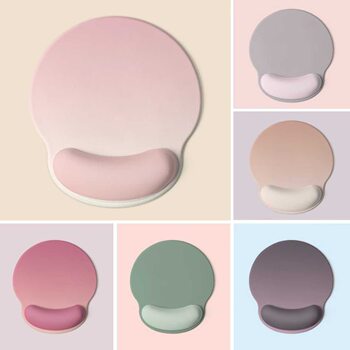 Gradient Mouse Pad Wrist Pad with Logo Girls Wrist Pad Mouse Wrist Support Computer Silicone Mouse Pad Wholesale