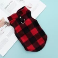 Fleece Vest Red and Black