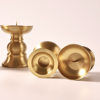 Brass Candlestick with a Smooth Surface for Home Use, for Worshiping Buddha, in Front of the Altar, Copper Candlestick, Oil Lamp, Lamp Holder, Buddhist Supplies