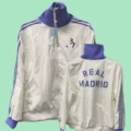 Real madrid retro jacket hooded windbreaker