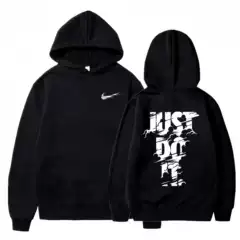 Cross-Border Aliexpress Sweatshirt Trendy Brand New Spring and Autumn Front and Back Printed Hooded Sweatshirt Loose Casual Sports Hooded
