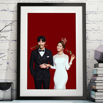 Casual Wedding Photo Frame Wholesale Wall Hanging Photo Studio Photo Solid Wood Large Photo Frame Wooden Wedding Photo Framed Picture Frame