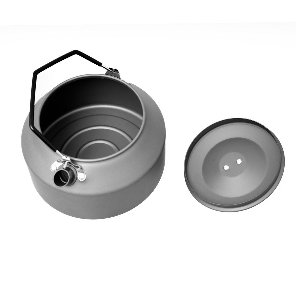 Outdoor kettle camping stool baking paint with teapot tea making special outdoor kettle camping tea set Pot cookware