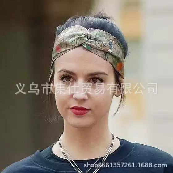 Hairband for Women, New Chinese Style, Xiangyun Silk Headband, Versatile, Covers Gray Hair, Wide Headband, Does Not Pull Hair, Hair Accessory