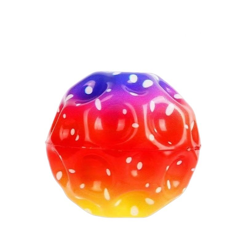3 Yuan Wholesale 6.3 Luminous High Elastic Hole Ball Bouncy Ball Toy Ball Pattern Ball Colorful Ball