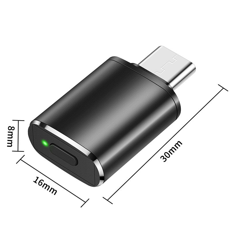 Cross-Border Type-C Port Mouse Anti-Sleep Device, Mobile Device with Buttons to Prevent Computer Screen Locking Virtual Jitter Device