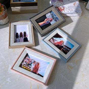 Photo Frame simple 7-inch 7-inch 8-inch 6-inch 6-inch 5-inch photo wash made album picture frame a4 lettering LOGO