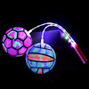 Internet celebrity stall luminous football flash basketball racket ball cordless fitness swing inflatable elastic ball children's toy