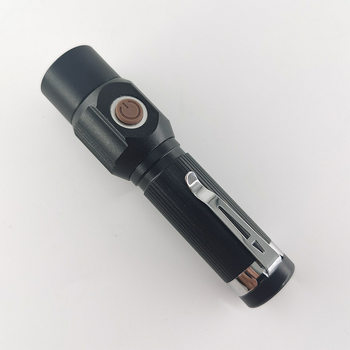Cross-Border Handheld Mini Rechargeable Flashlight Aluminum Alloy Led Strong Light Outdoor Hiking Home Use with Pen Clip Portable