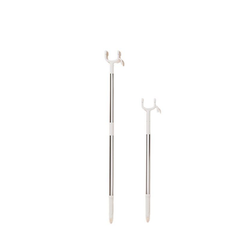 Telescopic Clothes Drying Rod for Home Use, a Fork-Shaped Clothes Drying Rack, a Clothes Hanger Rod, a Clothes Picker Fork