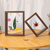 Double-Sided Transparent Glass Photo Frame Table Creative Ornaments Plant Leaf Specimen Frame Paper-Cut Picture Frame Manufacturer Wholesale