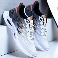 Dropshipping New Summer Ice Silk Breathable Sports and Casual Shoes for Men Soft Sole Non-Slip Lightweight Running Shoes Student Shoes