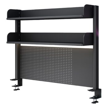 Internet celebrity electric racing multi-layer hole board storage rack student study desk bookshelf office computer desktop storage rack