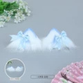 Pair of blue bow cat ear hairpin