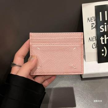 New card holder factory direct 5 card litchi pattern card holder foreign trade four-corner Line light pu leather fashion brand