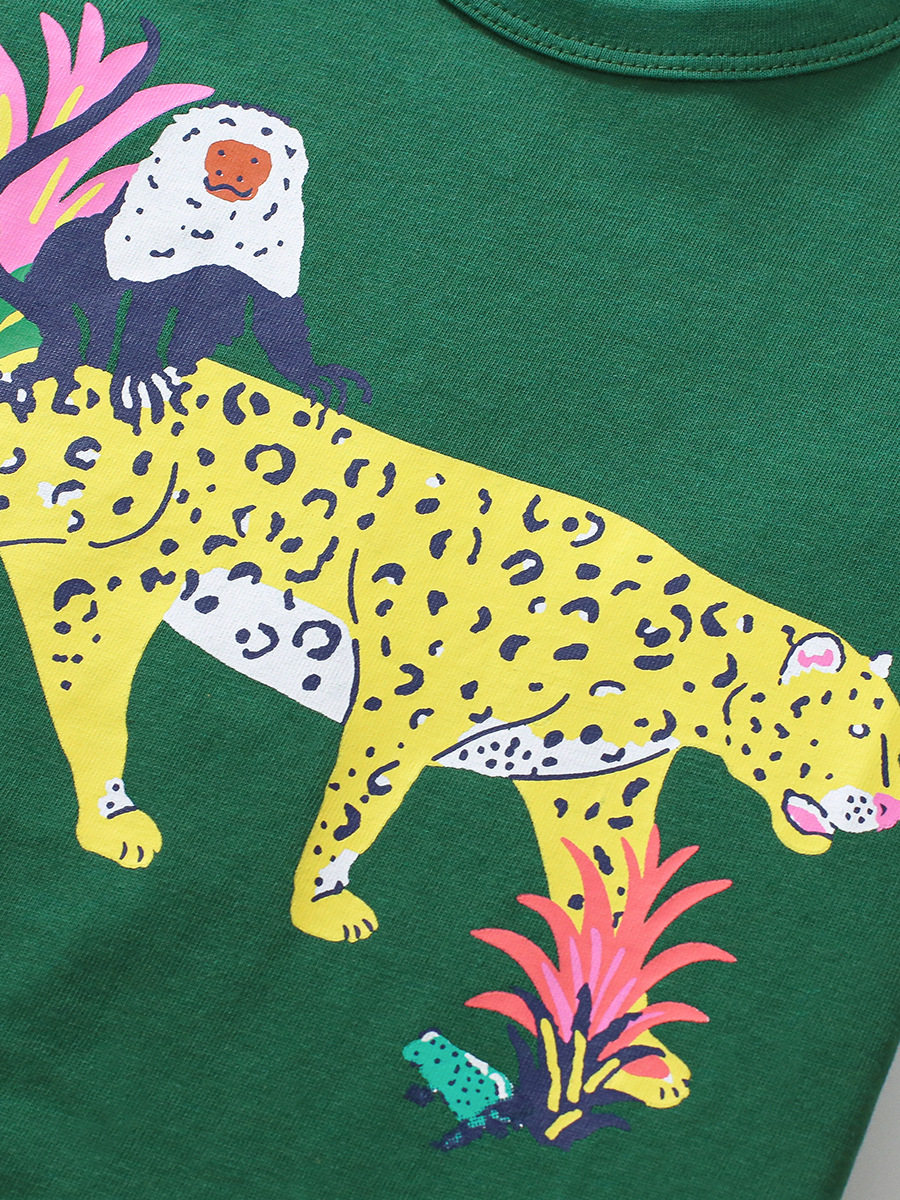 Fabrik-Jungen-Set Großhandel, Kinder-Outfit, Sommer-Cartoon-Tier-Kinderkleidung