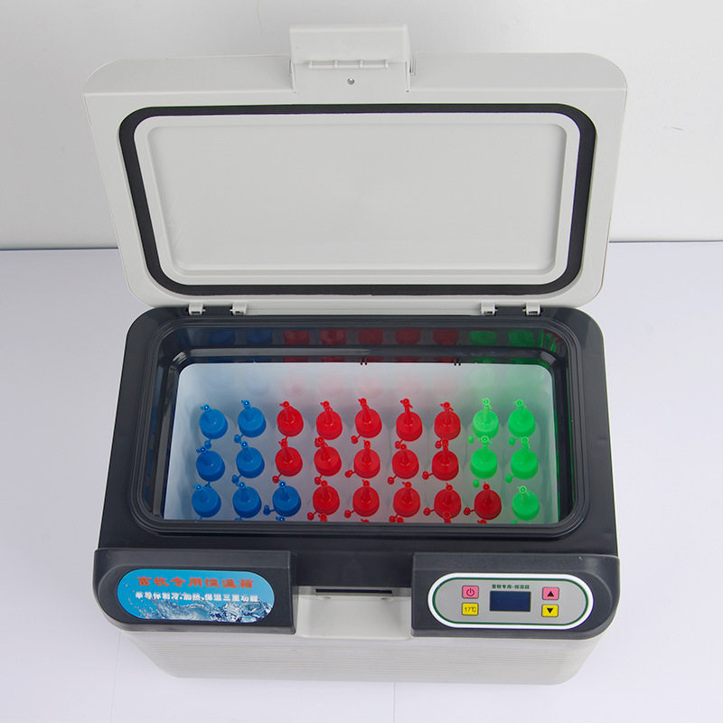 Pig semen 17 degrees livestock thermostat box pig essence vehicle-mounted household temperature control small refrigerator livestock incubator