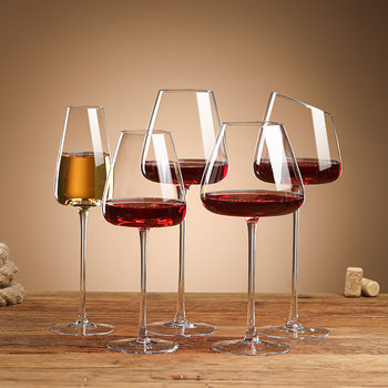 High-End Red Wine Glass Large Burgundy Set Household High-Value Water Champagne Glass Crystal Glass Grape Goblet