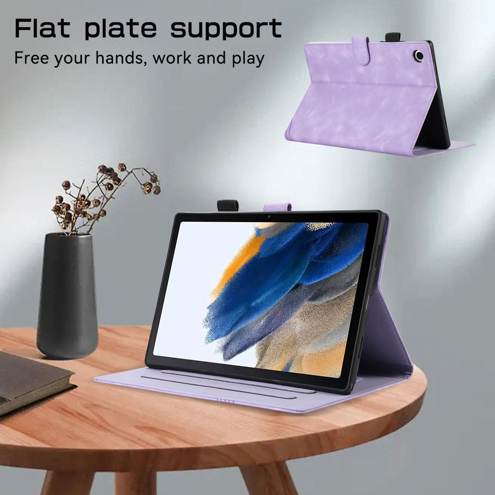 2024 iPad Protective Case Suitable for Apple and Huawei Tablets, Anti-Drop Shell, Full-Cover Silicone Flip Cover, Cartoon Design