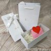 D home litchi pattern white lipstick packaging empty box lipstick gift box is really my perfume box gift bag