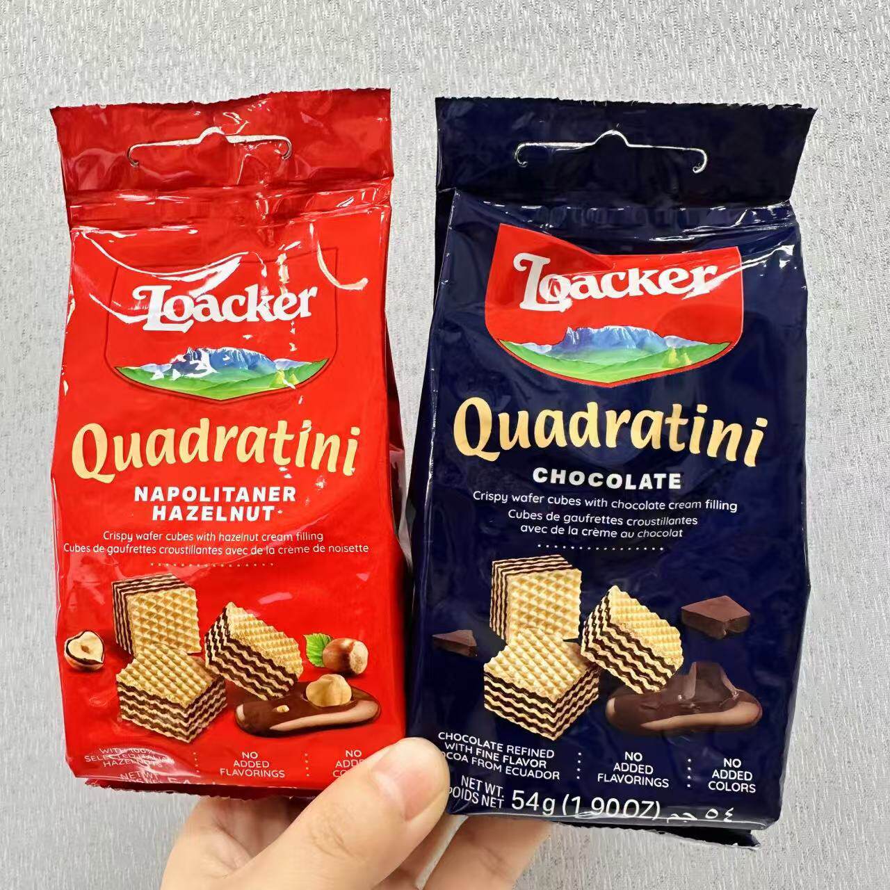 Loacker Wafer Biscuits Hazelnut Chocolate Flavor Snacks Wedding Favors Gifts Manufacturer Wholesale