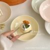 Ins Style Dinner Plate Cake Plate Exquisite Household small size 5-inch Plate Afternoon Tea Dessert Plate Ceramic Small Plate