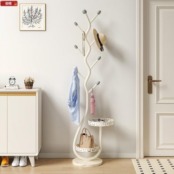 Bedroom Light Luxury Tree Branch Hanger Wrought Iron Clothes Rack Entrance Entrance Floor Standing Vertical Storage Coat Rack