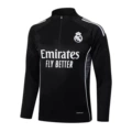 B2501# 25/26 Half Zip Real Madrid Black