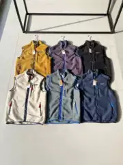 Cross-Border Supply Pata Bata Autumn and Winter Outdoor Japanese-Style Lamb Wool Wide Thick Fleece Vest Jacket for Couples