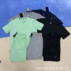 2026 Summer New Running & Gym Training Suit for Men - Quick-Dry, Breathable, Relaxed Fit Light Stretch Casual Short Sleeve Tee with Shorts