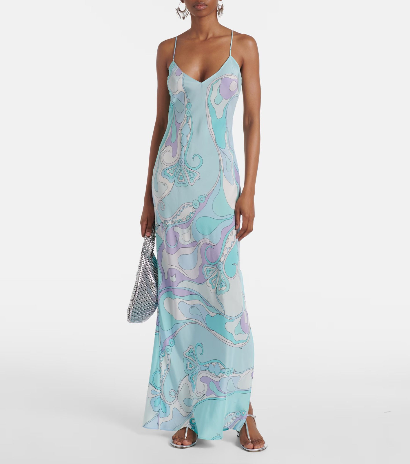 Womens Sexy Floral Print Split Maxi Dress Stylish Minimalist Design Perfect for Autumn Occasions Wholesale Available