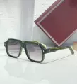 Green transparent frame gray film