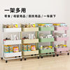 Trolley Household Floor-Standing Storage Rack Multi-Layer Storage Rack Movable Wheeled Snack Storage Rack Dormitory Rack