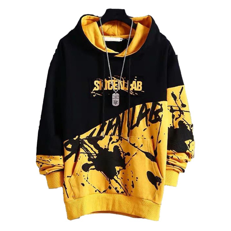 Japanese Style Hip-Hop Hooded Sweatshirt Men's Trendyy Long-Sleeved Top Ins Spring and Summer New Loose Outwear Trendyy Brand Hoodie