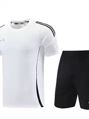 2425 Summer Round-Neck Fashionable Fitness Running Basketball Football Sportswear Short-Sleeved Quick-Drying Training Team Uniform Fans