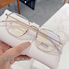 M2361 Plain Plain Glasses Women's Korean-style Fashionable and Available-power Large Face Slimming Polygon Glasses Frame ins Style