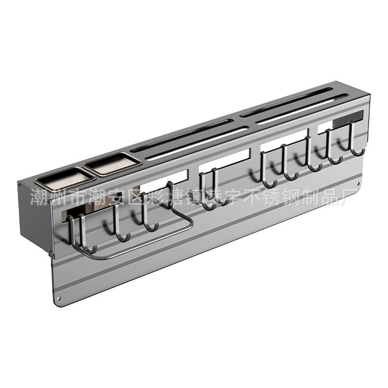 Chopsticks Basket Storage Rack Wall-mounted Punch-free Space Aluminum Household Integrated Chopsticks Holder Chopsticks Cage Rack for Kitchen Storage