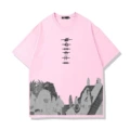 80467-naruto six talisman-short sleeve-pink
