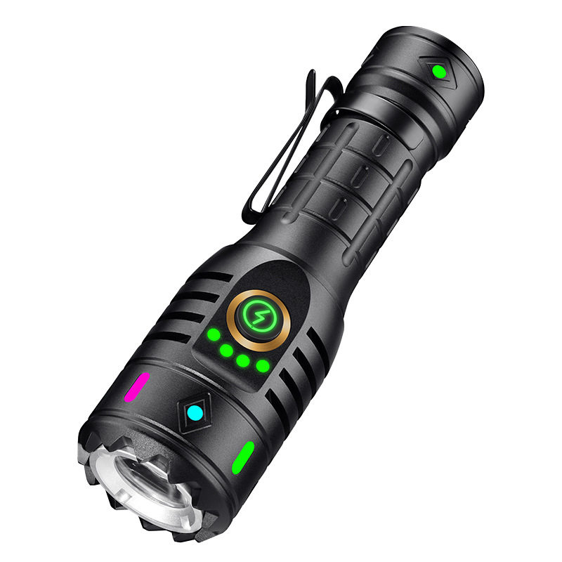 Cross-Border Popular Mini Flashlight Simple Strong Light Laser Cannon Multi-Function Flashlight Powerful Handheld Flashlight